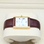 Cartier Tank Vermeil 590005 (Unknown (random serial)) - White dial 23 mm Silver case (2/7)