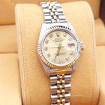 Rolex Lady-Datejust 69173 (1990) - Champagne dial 26 mm Gold/Steel case (3/8)