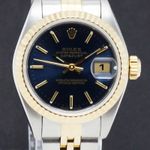 Rolex Lady-Datejust 79173 (2001) - Blue dial 26 mm Gold/Steel case (1/7)