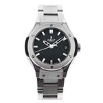 Hublot Classic Fusion 568.NX.1470.NX (Onbekend (willekeurig serienummer)) - Zwart wijzerplaat 38mm Titanium (1/2)