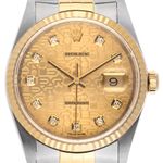 Rolex Datejust 36 16233 (1995) - Champagne dial 36 mm Gold/Steel case (1/8)