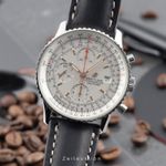 Breitling Navitimer A13324121G1X4 (Onbekend (willekeurig serienummer)) - Zilver wijzerplaat 41mm Staal (1/8)