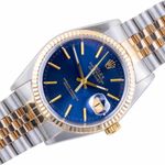 Rolex Datejust 36 16233 (1990) - Blue dial 36 mm Gold/Steel case (1/8)