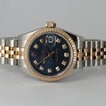 Rolex Lady-Datejust 179171 (2016) - Blue dial 26 mm Gold/Steel case (2/8)
