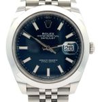 Rolex Datejust 41 126300 (2021) - Blauw wijzerplaat 41mm Staal (1/4)