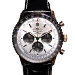Breitling Navitimer RB0137241G1P1 (2023) - Silver dial 46 mm Red Gold case (2/2)