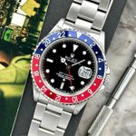 Rolex GMT-Master 16700 (1996) - Zwart wijzerplaat 40mm Staal (1/8)