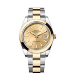 Rolex Datejust 41 126303 (2024) - Champagne dial 41 mm Gold/Steel case (1/8)