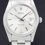 Rolex Oyster Precision 6694 (1985) - Zilver wijzerplaat 34mm Staal (1/7)