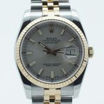 Rolex Datejust 36 116233 (2012) - Silver dial 36 mm Gold/Steel case (2/8)
