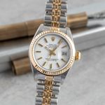 Rolex Lady-Datejust 69173 (1986) - Wit wijzerplaat 26mm Goud/Staal (3/8)