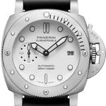 Panerai Submersible PAM01590 (2026) - Wit wijzerplaat 42mm Staal (1/1)