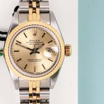 Rolex Lady-Datejust 69173 (1987) - Champagne wijzerplaat 26mm Goud/Staal (5/8)