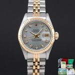 Rolex Lady-Datejust 69173 (1993) - Silver dial 26 mm Gold/Steel case (1/8)