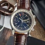 Breitling Navitimer World A2432212/B726 (Onbekend (willekeurig serienummer)) - Zwart wijzerplaat 46mm Staal (3/8)