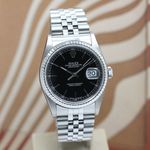 Rolex Datejust 36 16234 (1998) - Black dial 36 mm Steel case (7/8)