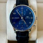 IWC Portuguese Chronograph IW371491 (2018) - Blue dial 41 mm Steel case (2/7)