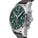 IWC Pilot Chronograph IW388103 (Unknown (random serial)) - Green dial 41 mm Steel case (6/8)