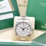 Rolex Sky-Dweller 326934 (2018) - Wit wijzerplaat 42mm Staal (7/7)