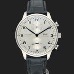 IWC Portuguese Chronograph IW371605 (2023) - Silver dial 41 mm Steel case (3/8)