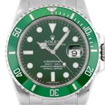 Rolex Submariner Date 116610LV (2011) - Groen wijzerplaat 40mm Staal (2/5)