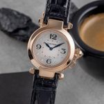 Cartier Pasha WJ11913G (Unknown (random serial)) - Silver dial 32 mm Rose Gold case (3/8)