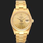 Rolex Oyster Perpetual Date 15238 (2005) - 34 mm Yellow Gold case (3/8)