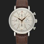 IWC Portofino Chronograph IW391031 (2020) - Zilver wijzerplaat 42mm Staal (3/8)