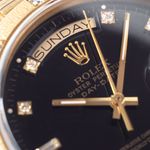 Rolex Day-Date 36 18078 (1981) - Zwart wijzerplaat 36mm Geelgoud (2/8)