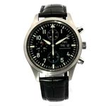 IWC Pilot Chronograph IW371701 (2009) - Zwart wijzerplaat 42mm Staal (2/8)