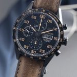 TAG Heuer Carrera Calibre 16 CV2A84.FC6394 (2024) - Black dial 43 mm Titanium case (3/8)