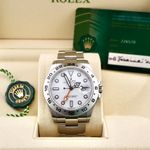 Rolex Explorer II 226570 (2023) - Wit wijzerplaat 42mm Staal (2/7)