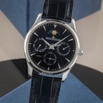 Jaeger-LeCoultre Master Ultra Thin Perpetual Q1308470 (Onbekend (willekeurig serienummer)) - Zwart wijzerplaat 39mm Staal (3/8)