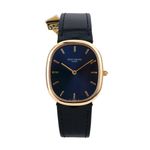 Patek Philippe Golden Ellipse 5738/1R-001 (1996) - Black dial 35 mm Rose Gold case (2/8)