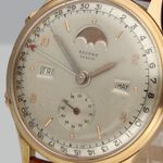 Record Datofix 1121 (1950) - Champagne dial 35 mm Rose Gold case (3/8)