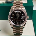 Rolex Day-Date 40 228235 (2021) - Brown dial 40 mm Rose Gold case (7/8)