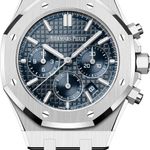 Audemars Piguet Royal Oak Chronograph 26715ST.OO.1356ST.01 (2024) - Blue dial 38 mm Steel case (1/8)