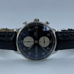 IWC Portuguese Chronograph IW371605 (Onbekend (willekeurig serienummer)) - Zilver wijzerplaat 41mm Staal (1/6)