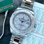 Rolex Yacht-Master 40 16622 (2008) - Zilver wijzerplaat 40mm Staal (1/8)