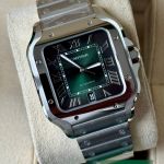 Cartier Santos WSSA0062 (2026) - Green dial 40 mm Steel case (1/7)