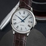 Longines Record L2.821.4.11.2 (Onbekend (willekeurig serienummer)) - Wit wijzerplaat 40mm Staal (3/8)