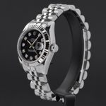 Rolex Lady-Datejust 179174 (2006) - Black dial 26 mm Steel case (4/8)