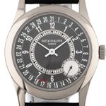 Patek Philippe Calatrava 6000G-010 (2005) - Grey dial 37 mm White Gold case (2/7)