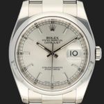 Rolex Datejust 36 116200 (2008) - Zilver wijzerplaat 36mm Staal (2/8)