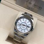 Rolex Sky-Dweller 326934 (2022) - Wit wijzerplaat 42mm Staal (4/8)