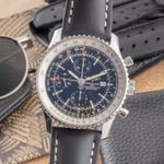 Breitling Navitimer World A2432212/B726 (Onbekend (willekeurig serienummer)) - Zwart wijzerplaat 46mm Staal (3/8)