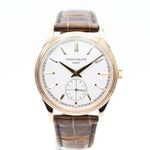 Patek Philippe Calatrava 6119R-001 (2021) - Silver dial 39 mm Rose Gold case (1/7)