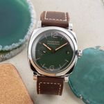 Panerai Radiomir 1940 3 Days PAM00736 (2017) - Groen wijzerplaat 47mm Staal (1/8)