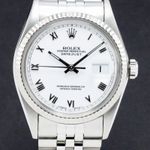 Rolex Datejust 36 16014 (1985) - Wit wijzerplaat 36mm Staal (1/7)