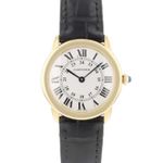 Cartier Ronde Solo de Cartier 2987 (Unknown (random serial)) - White dial 29 mm Yellow Gold case (1/4)